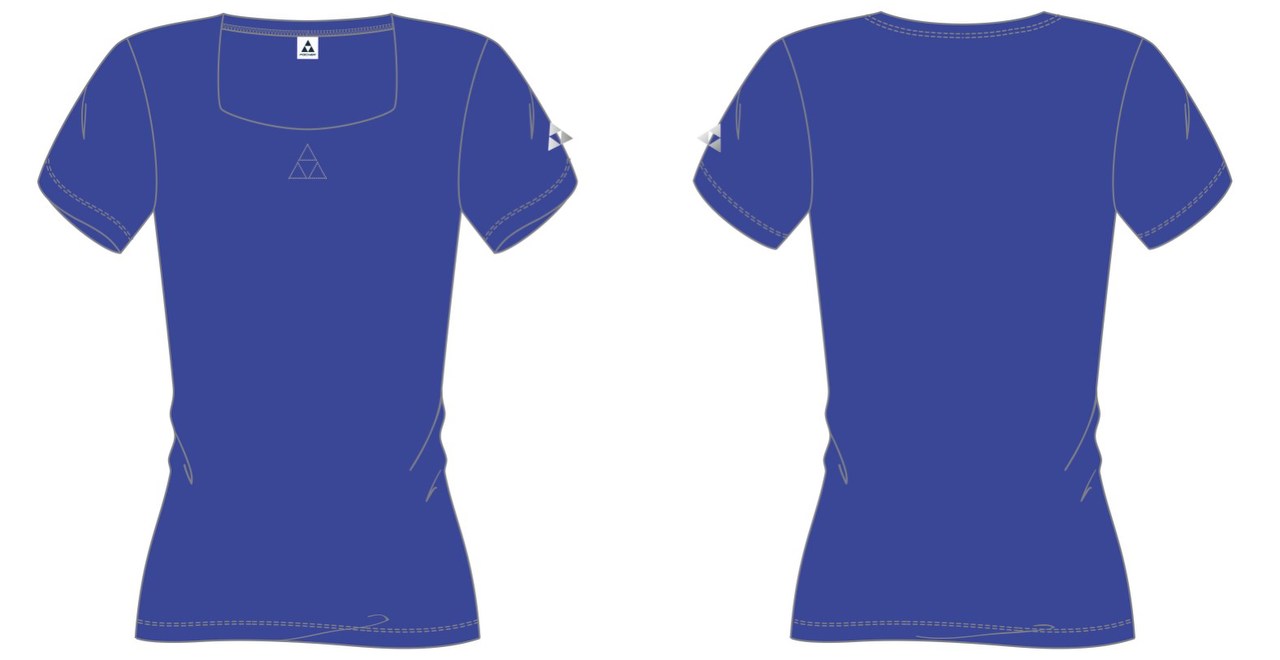 Fischer T-Shirt Women SAAS FEE, kurzärmlig, blue