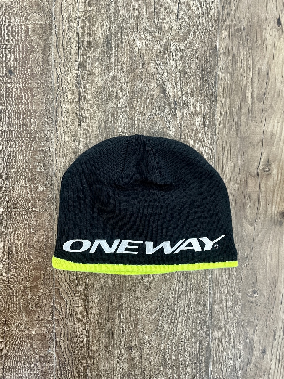 One Way - Hat/Beanie/Mütze - black/neon yellow