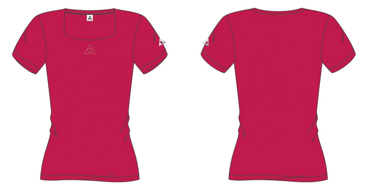 Fischer T-Shirt Women SAAS FEE, kurzärmlig, pink