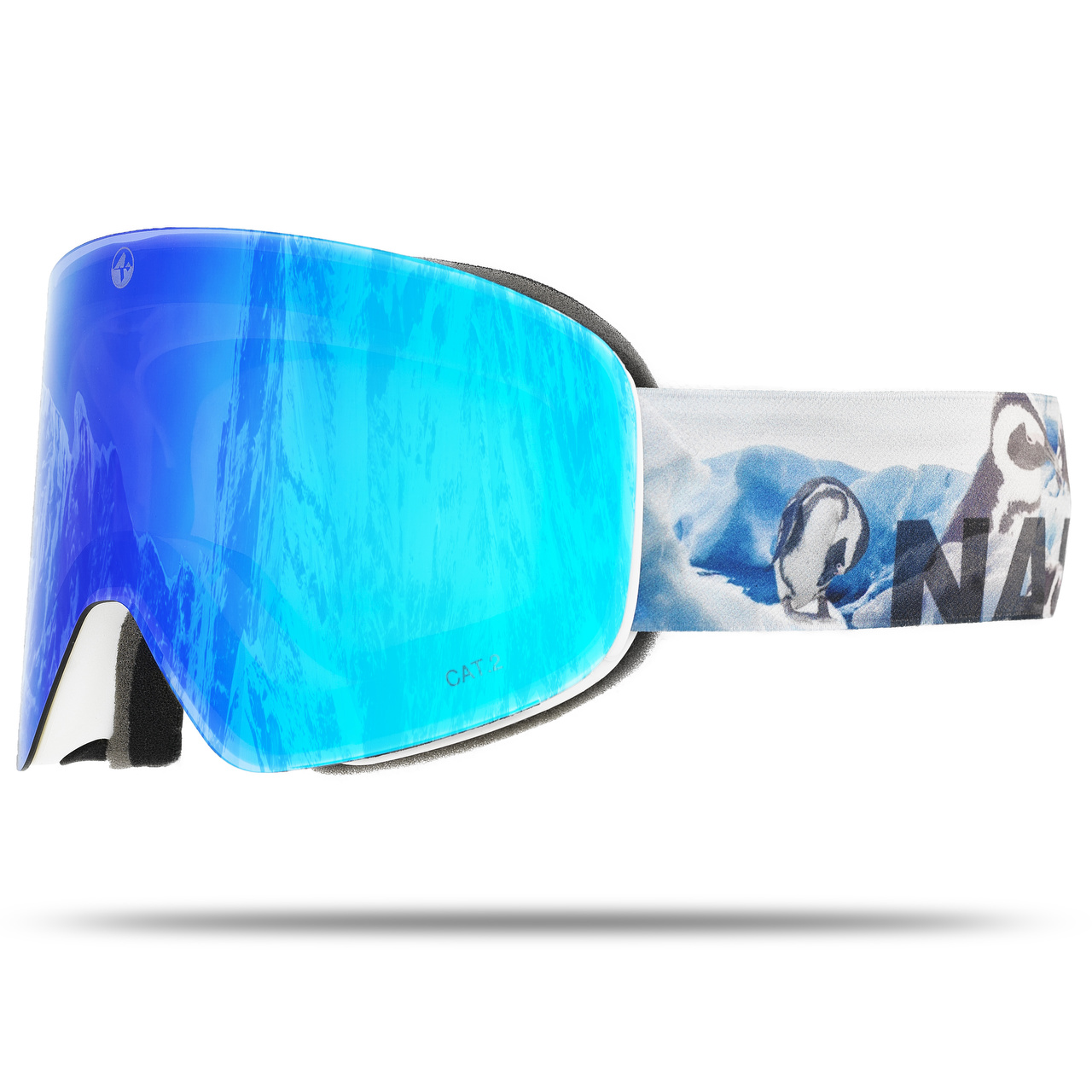 Naked Optics Skibrille The TROOP EVO Pingu (Blaues Glas)