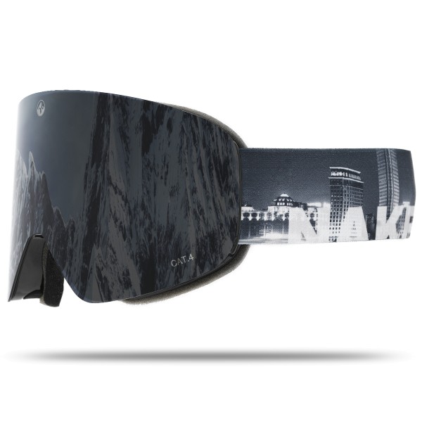 Naked Optics Skibrille The TROOP EVO City (Schwarzes Glas)