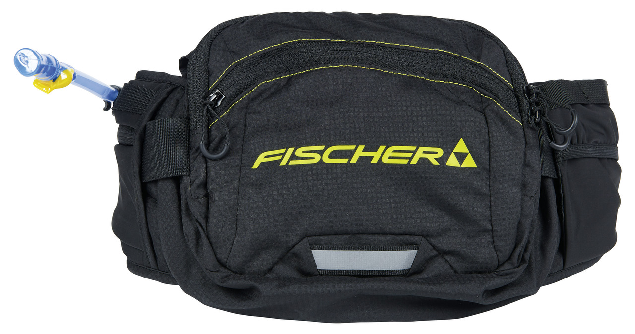 Fischer Hydration Waistbag Pro black/yellow, Hüfttasche, Bauchtasche