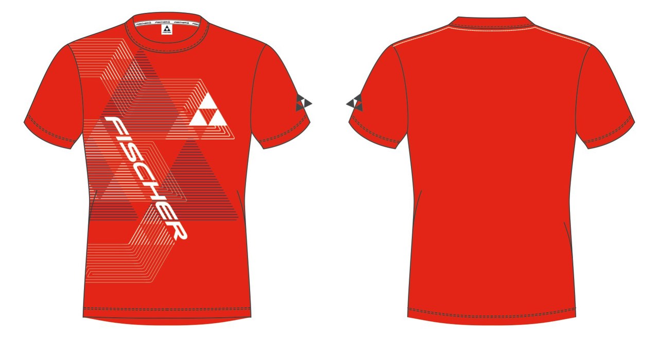 Fischer T-Shirt LEOGANG, Red, L